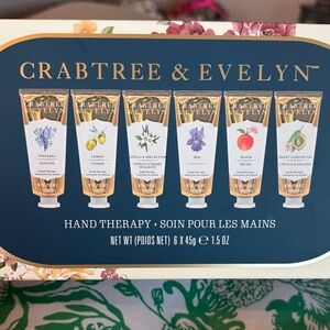 Crabtree & Evelyn Hand Therapy Collection Box Set of 6 NWT